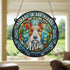 Fox Terrier Memorial Stained Glass Effect Suncatcher